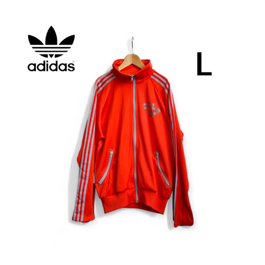 adidas　ジャージ　セカンドマーク 復刻 Club adidas 赤 ジャージ Lサイズ CLUBロゴ付き | EXCLUSIVE