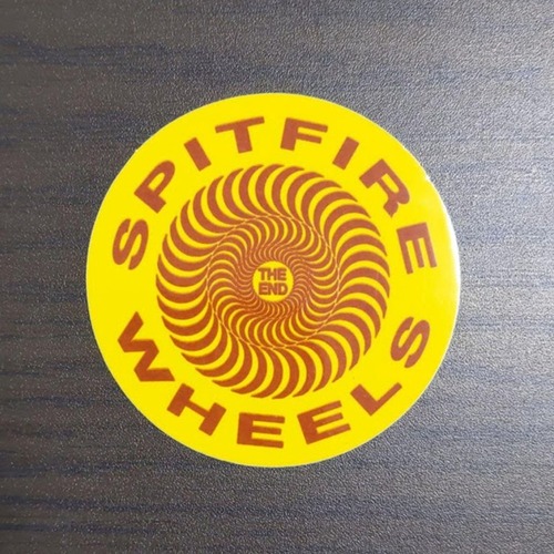 【ST-106】Spitfire Wheels Skateboard sticker スピットファイア スケートボード ステッカー Classic Yellow