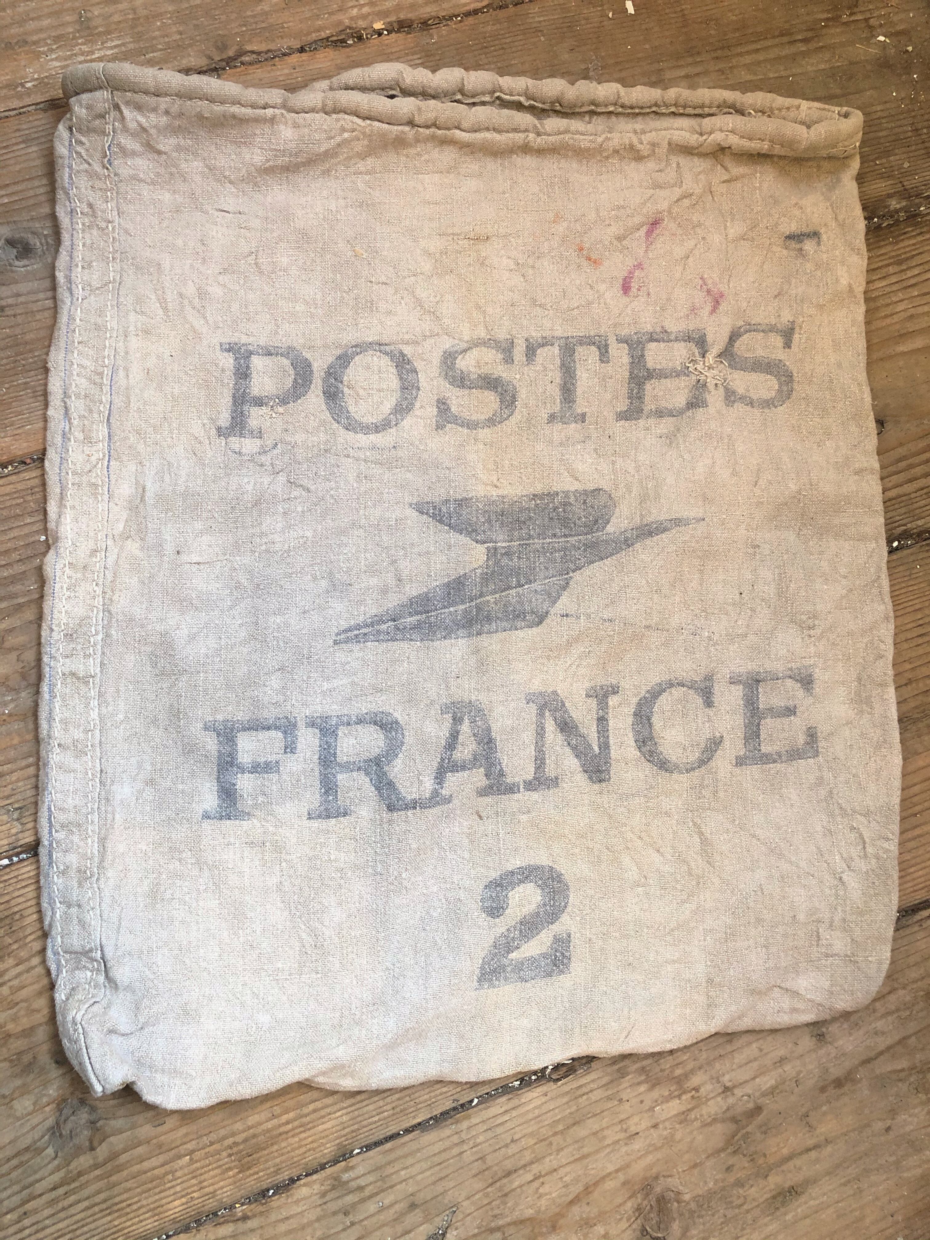 フランス 郵便局の集荷麻袋 | Brocante de La Cocotte （フランス