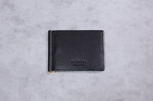 【マネークリップウォレット】札バサミ スリム 薄型 ミニ財布 ブラック
