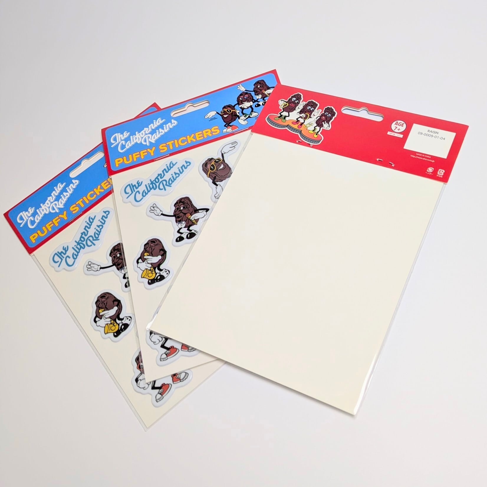 【 California Raisins（カリフォルニアレーズン）】 AMERICAN PUFFY STICKERS / ぷくぷくシール / ぷっくり / ステッカー 〚アメリカン雑貨 アメトイ〛