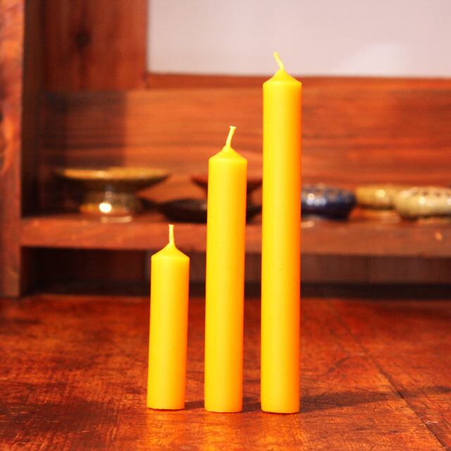 S4-20 ストレート 22×200mm 蜜蝋キャンドル | 蜜蝋工房 ハチ蜜の森