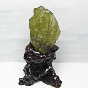 リビアングラス 原石 台座付属 一点物 199-969