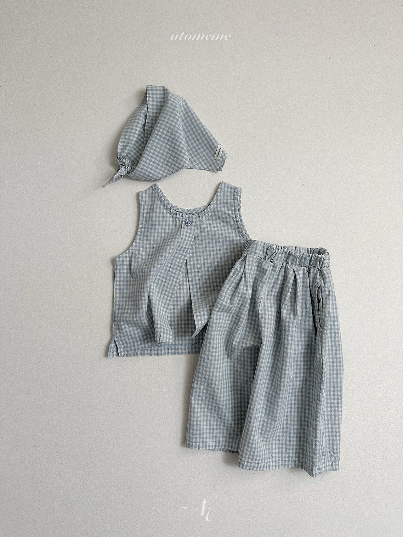 [atomeme] Muse Check Blouse / [아토메메] 뮤즈체크블라우스