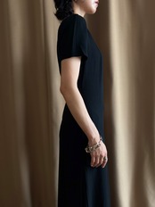 MADE IN ITALY black mode dress-5307-7