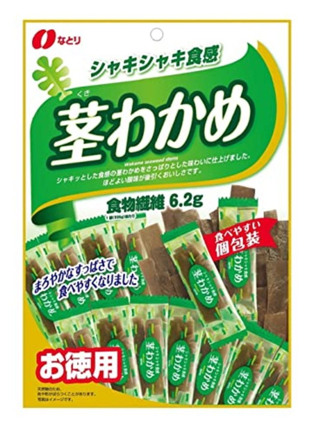 Natori なとり お徳用茎わかめ 105g×5袋【エネルギー109kcal 脂質0.8g 炭水化物26.7ｇ(糖質 20.5ｇ 食物繊維 6.2ｇ) 1袋当たり】