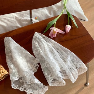 Manggo春の花レース三角スカーフ 2s