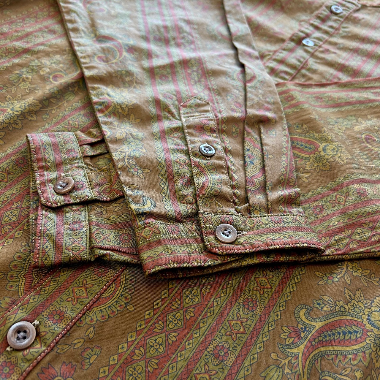 ナスングワム【Nasngwam】ARTISAN SHIRT JACKET（Brown） - 4