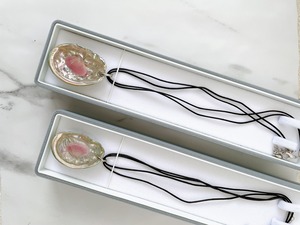 アワビとさくら貝のネックレス