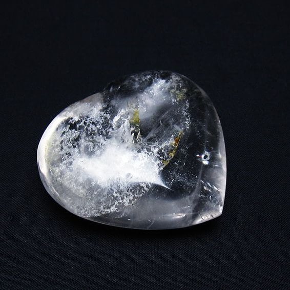 水晶 ハート置物 一点物 145-1486