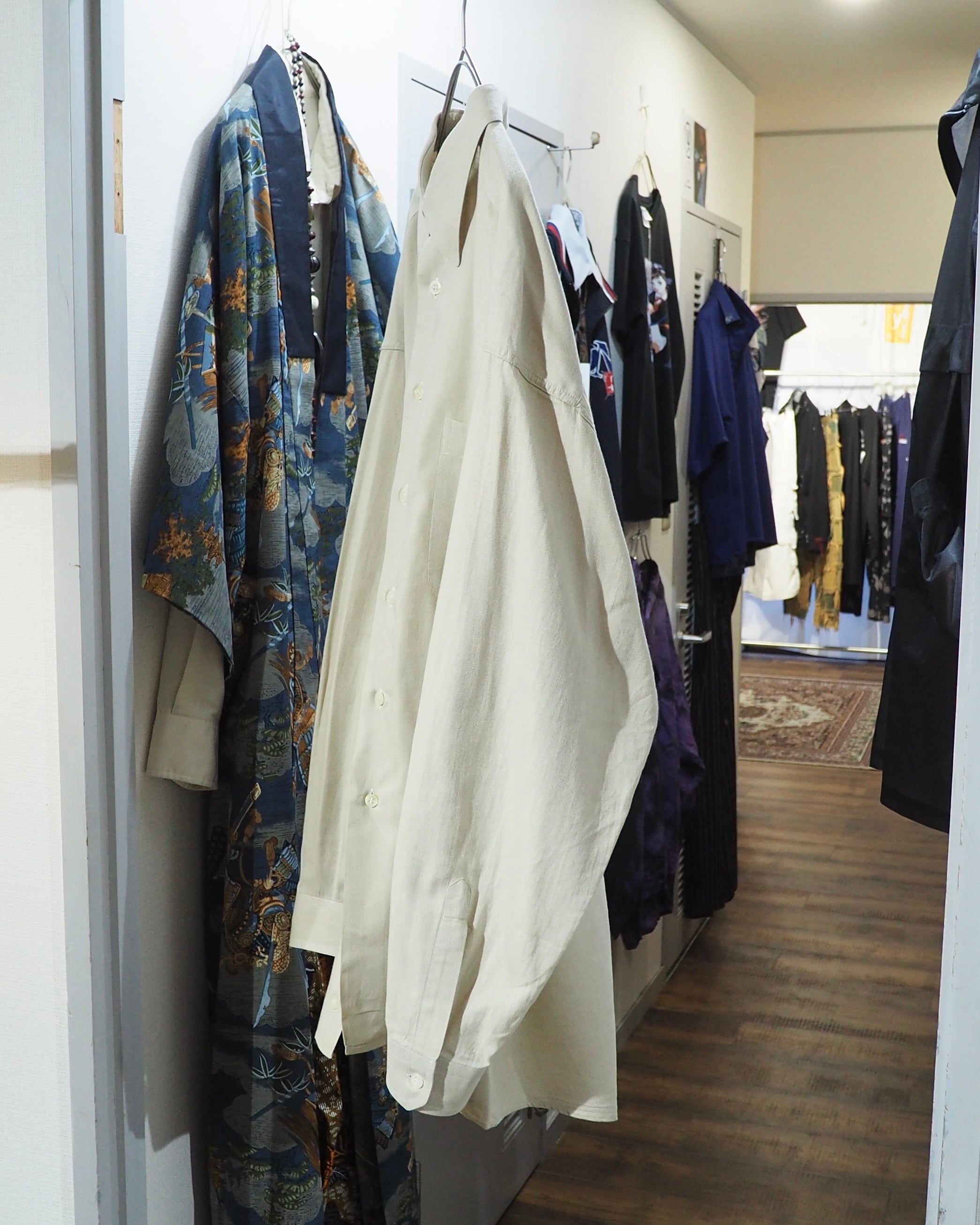 " Ermenegildo Zegna " Soft Ecru White Color vintage loose shirt