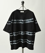 many men many mind Tie-dye border tee (BLK) M2614050