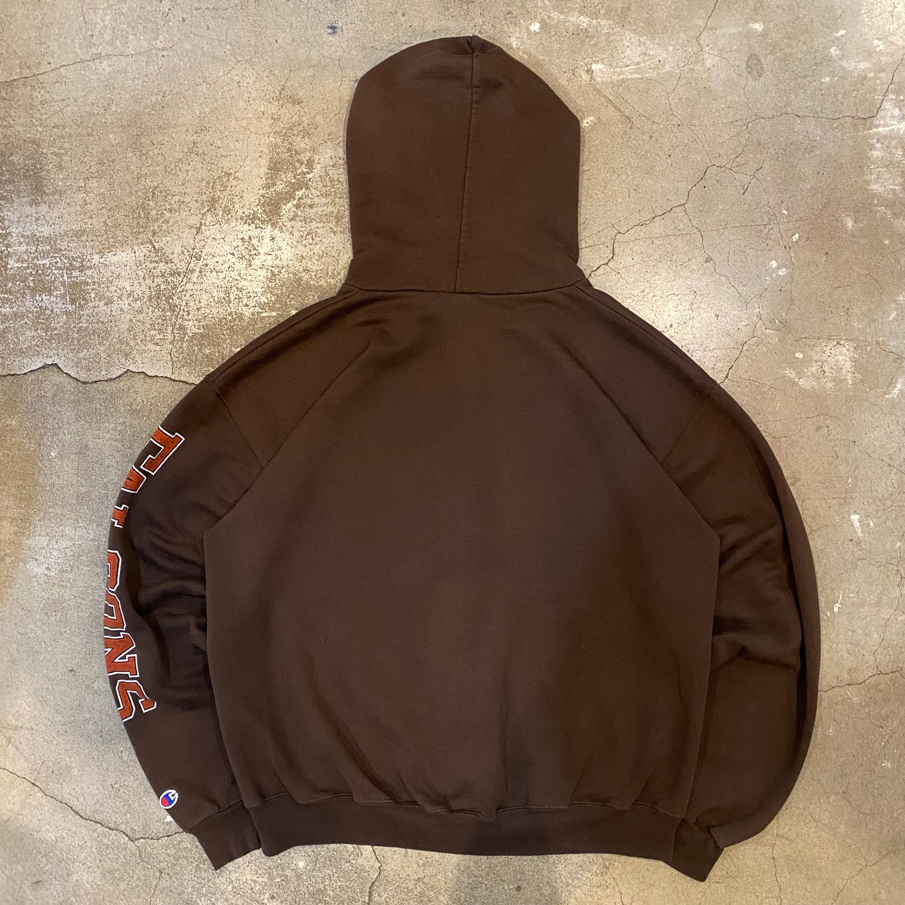 Champion college print zip up parka | 仙台 古着屋 ShuShuBell