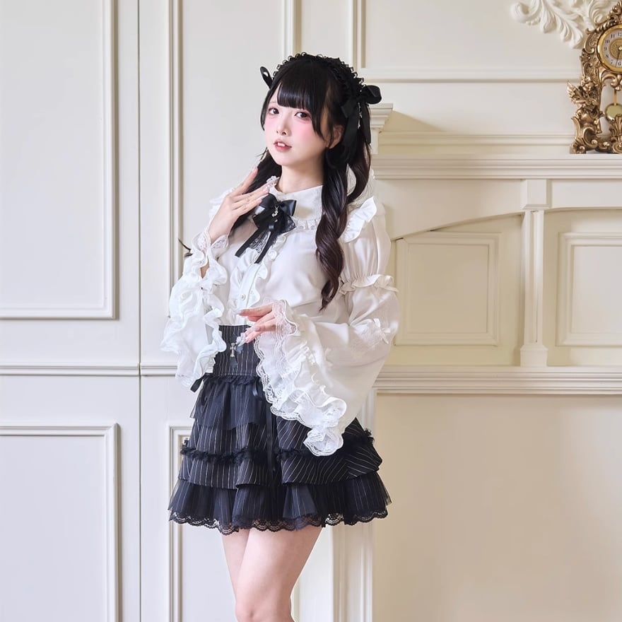 ゴスロリ 姫袖トランペット付け袖 地雷系×Y2K向け｜WithU | ゴスロリ
