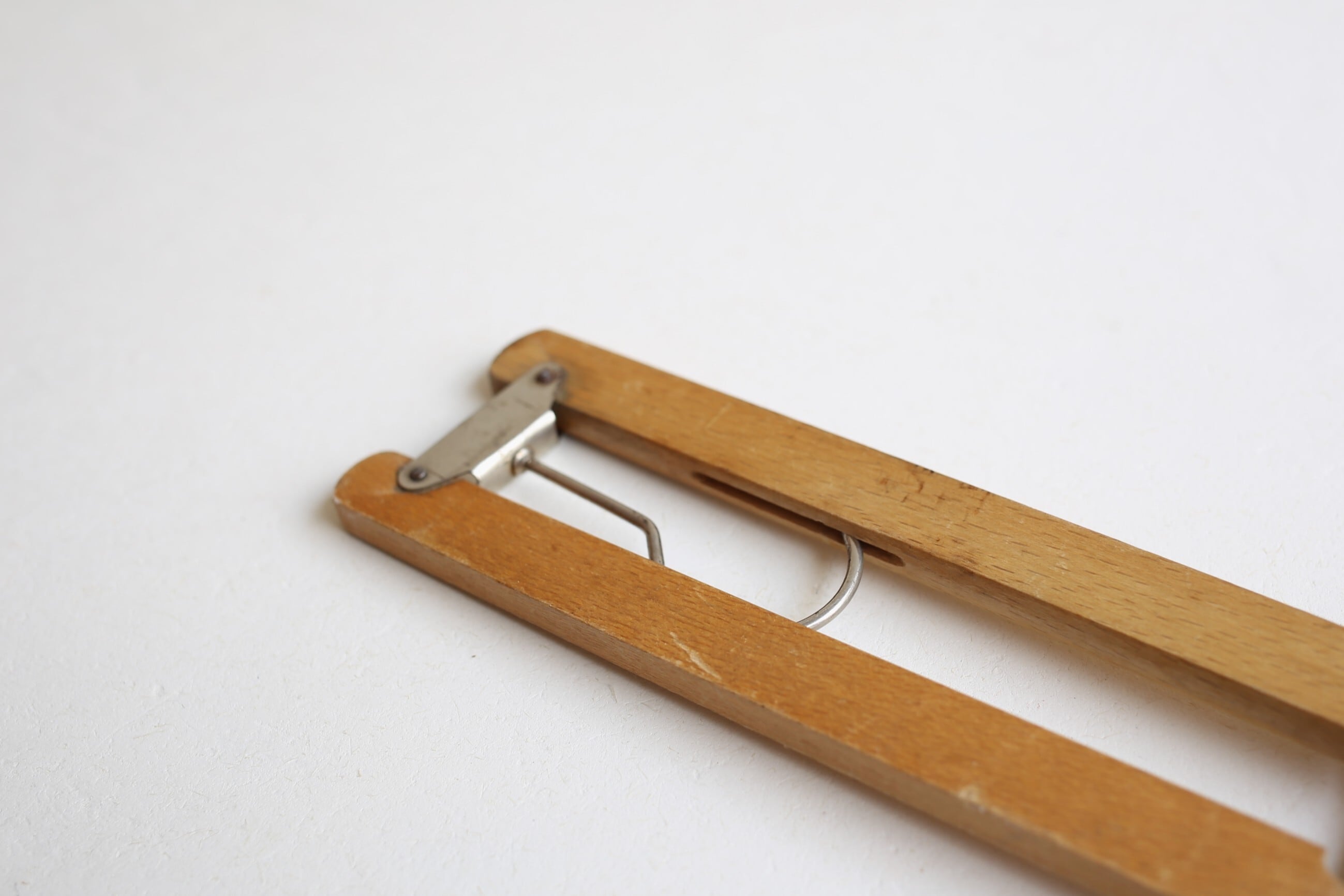 フランス アンティーク ヴィンテージ 木製 折り畳み ハンガー N-05903