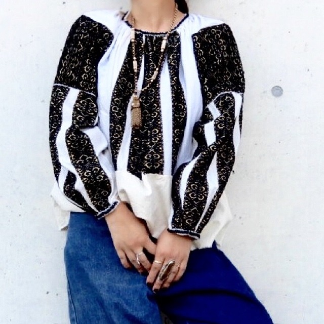 Romanian embroidery blouse