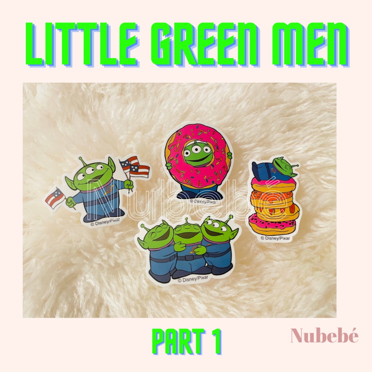 ディズニー リトル・グリーン・メン PART 1 ステッカー ばら
