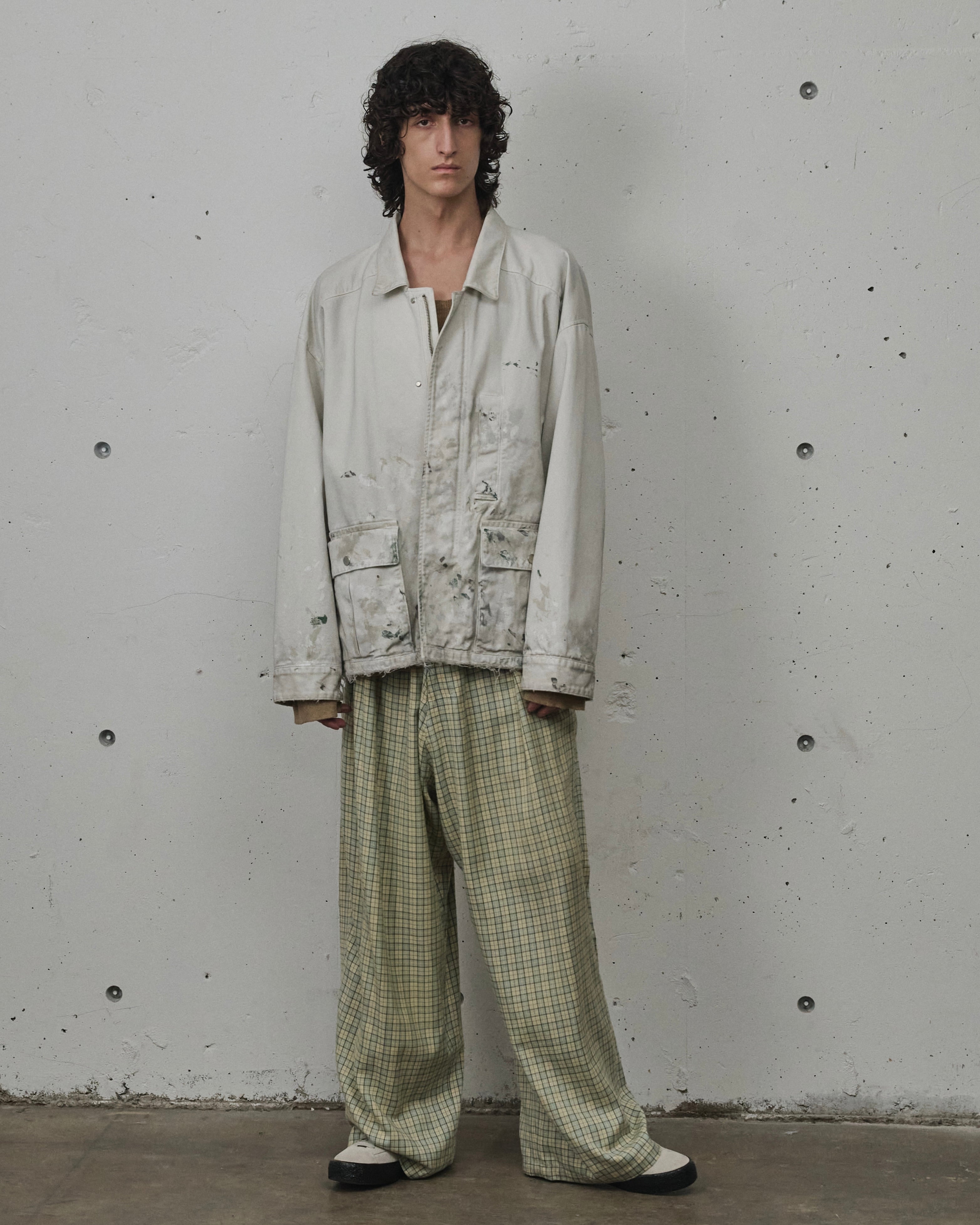 ANCELLM / HIGHCOUNT DRILL AGING JACKET (OFF) | THE MODERN AGE