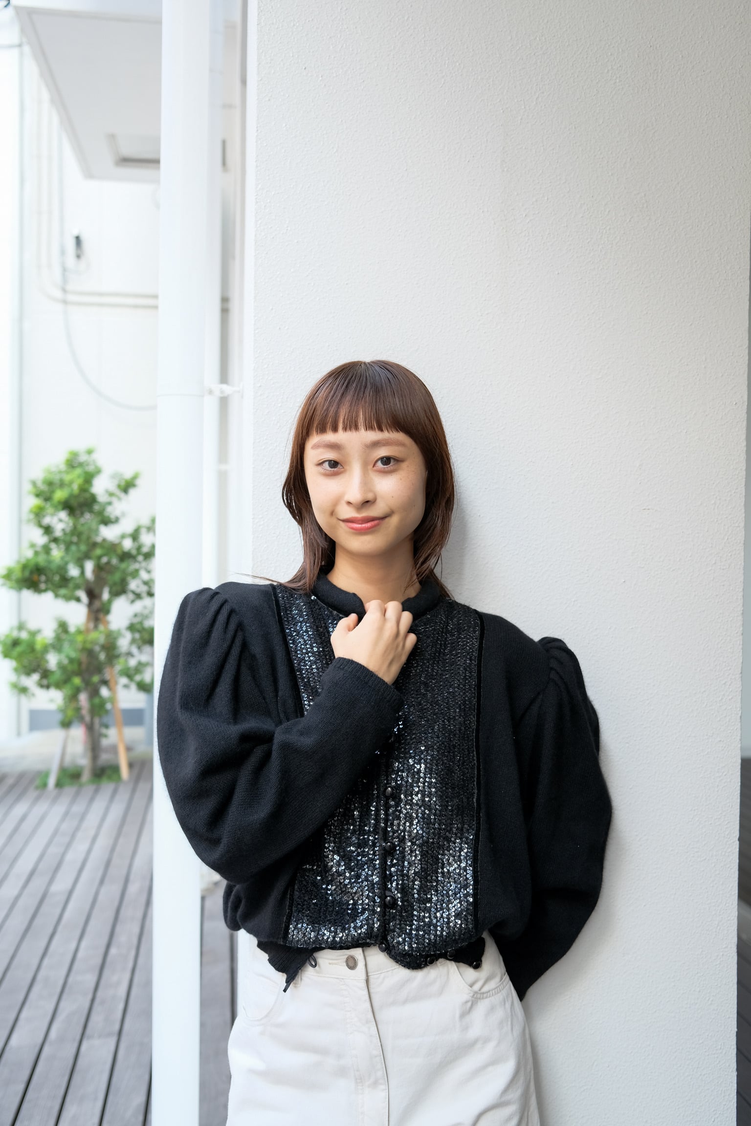 【送料無料】80's Austria puffsleeve sequins cardigan