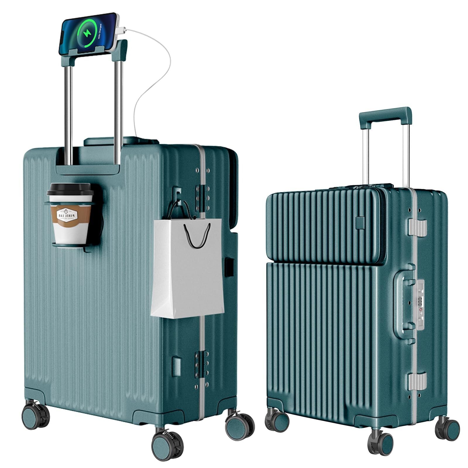 Aecall] スーツケース 機内持ち込み キャリーケース ストッパー付き 超