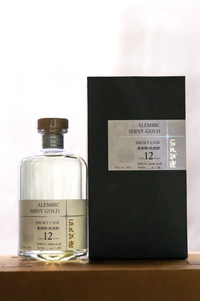 ゑびす酒造　SHINY GOLD SMOKY CASK 麦焼酎　500㎖