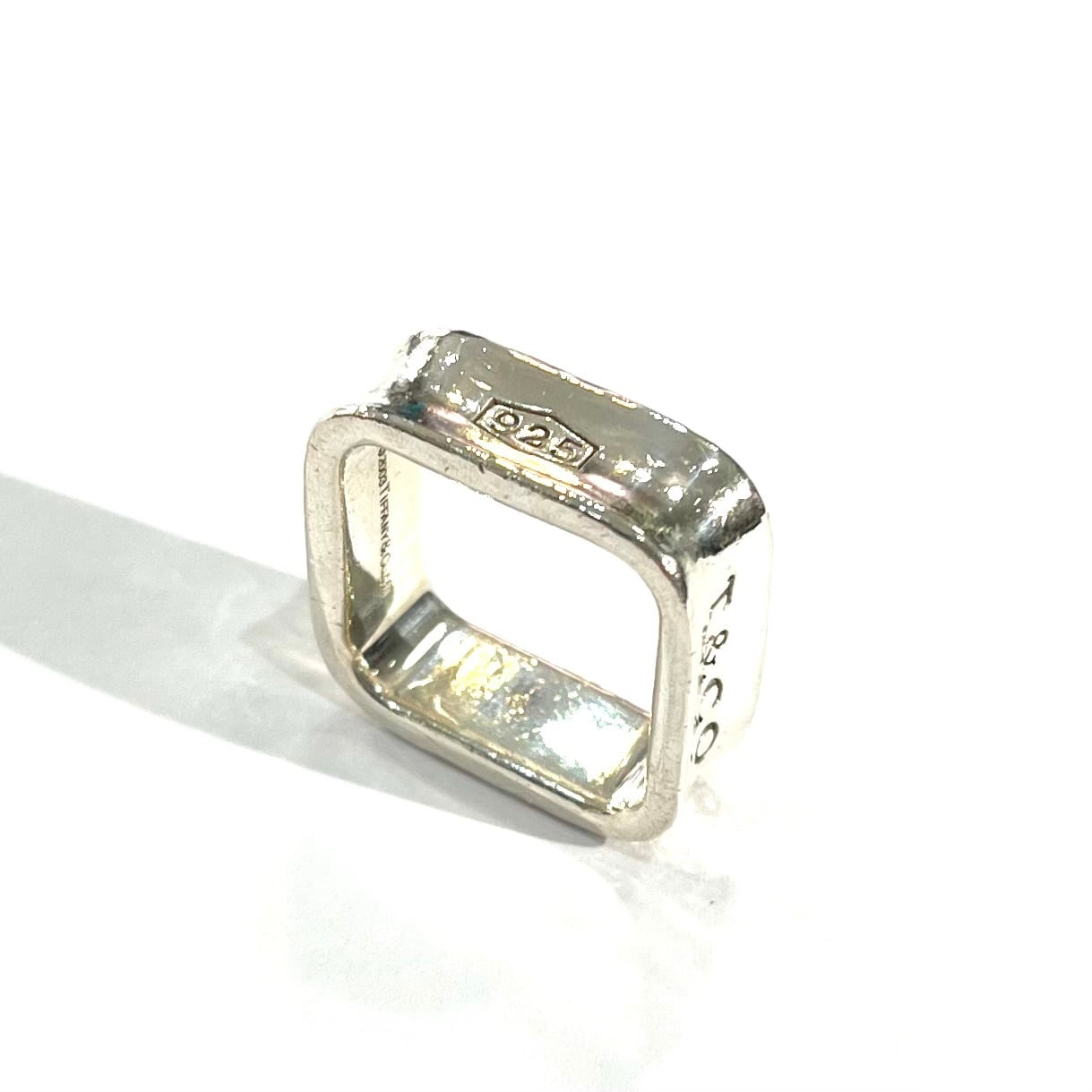 TIFFANY&CO.】【約16-17号 】2528 希少1837 スクエアリング／シルバー
