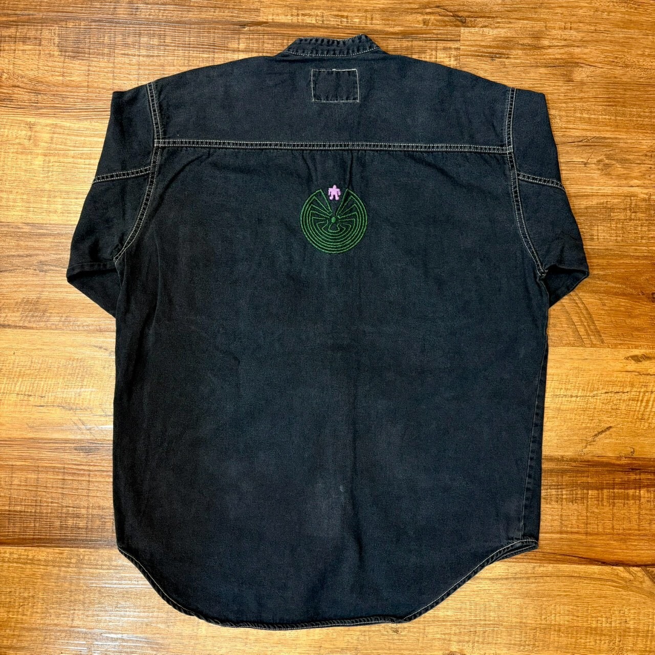 ナスングワム【Nasngwam】Indian motif Denim Shirt　Mサイズ - 5