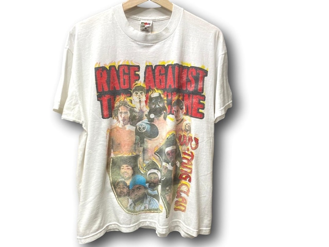 WU-TANG CLAN RAGE AGAINST THE MACHINE TOUR 1997 WHITE XL