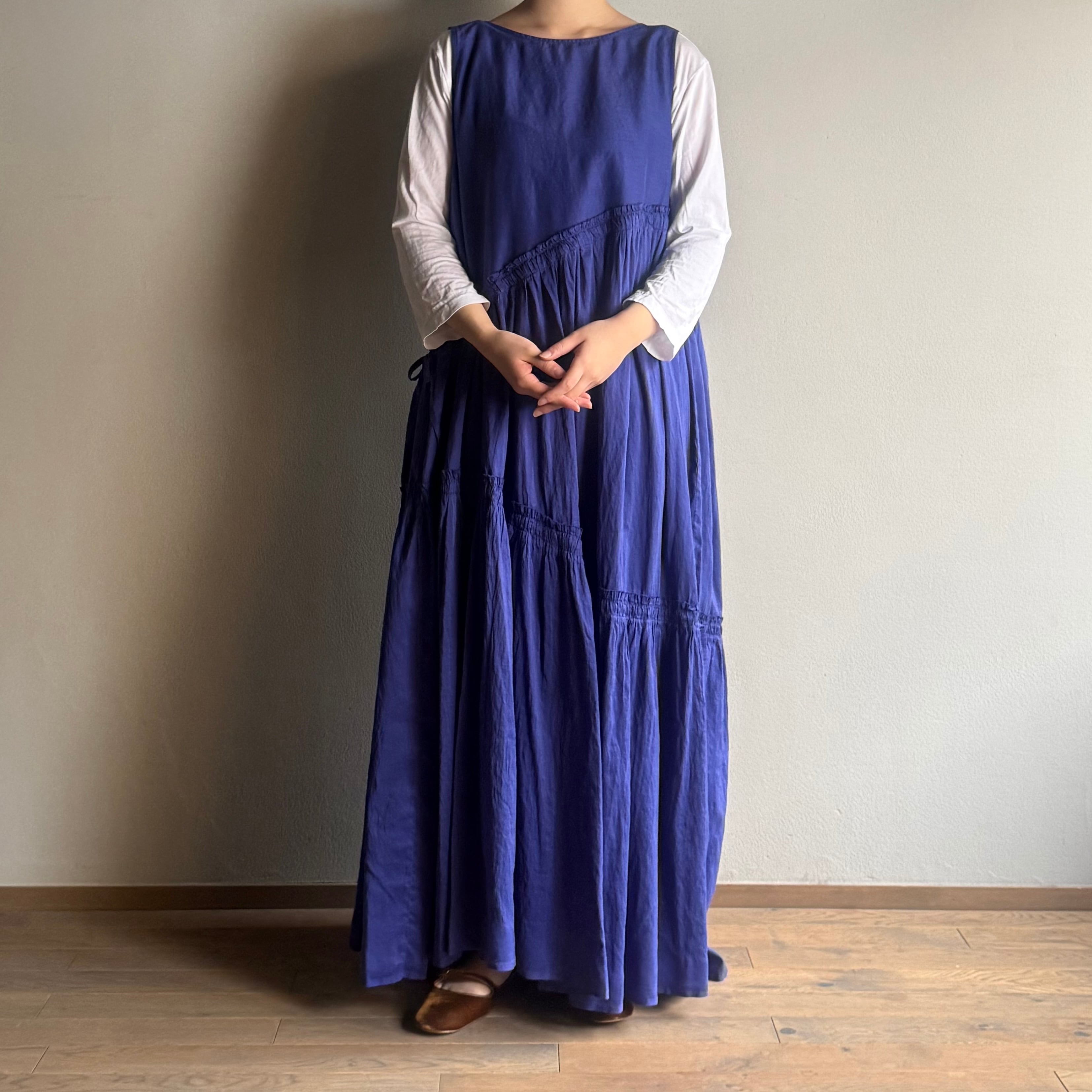 quitan/キタン TWISTED TIERED DRESS #6156048 BLUE