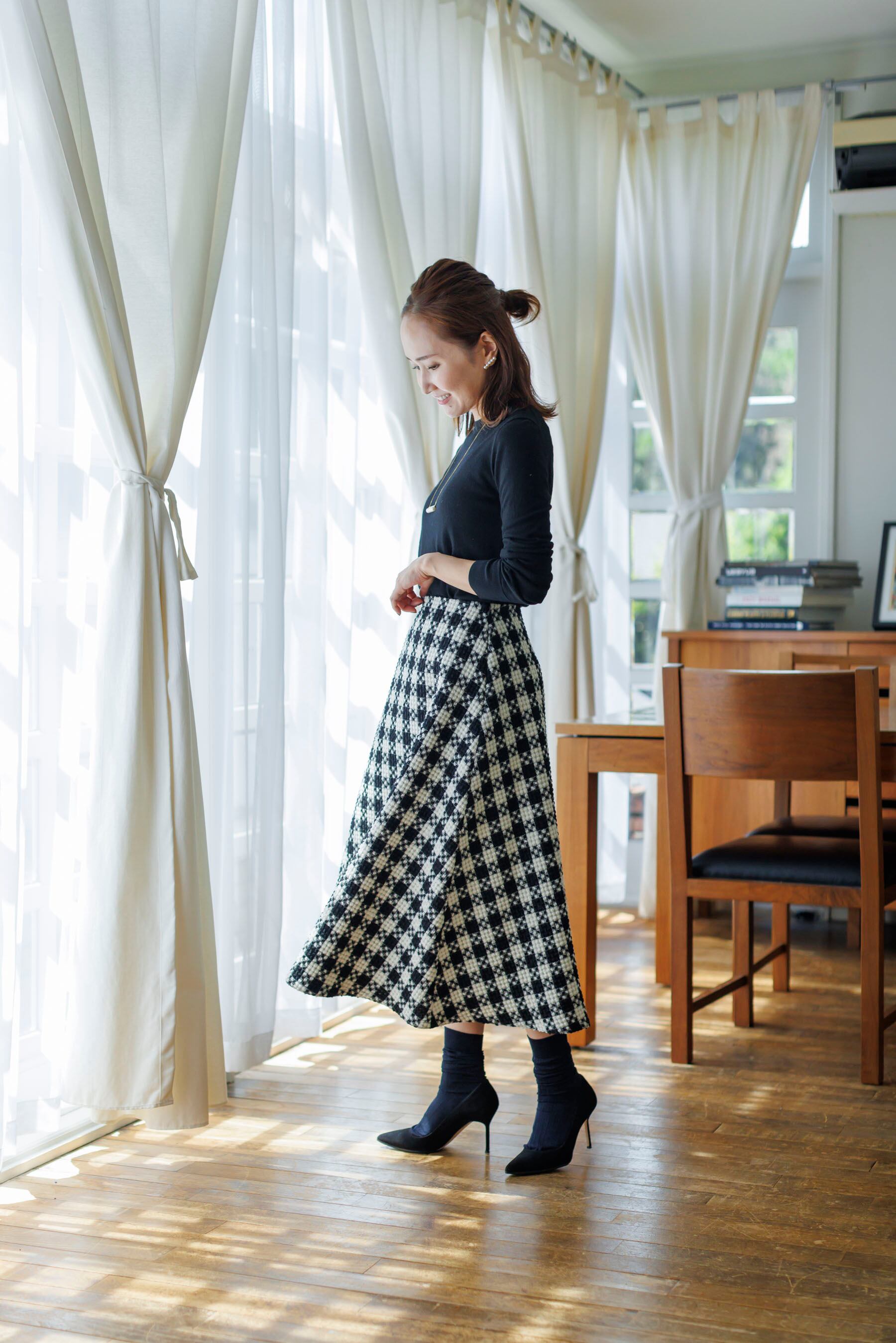 original tweed skirt | Bluelea