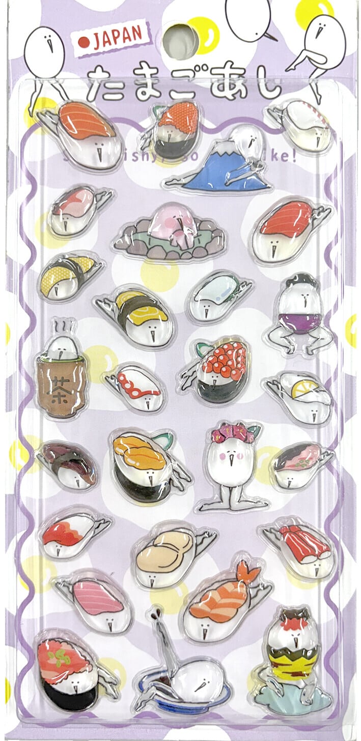 国内正規品】たまごあし ぷっくりシール | Select Shop myst