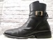 美品15万◆GUCCI グッチ メンズ ベルテッド レザー ショート ジョッパーズ ブーツ 黒 41E◆ スタイリッシュなスムースレザーの定番モデル♪