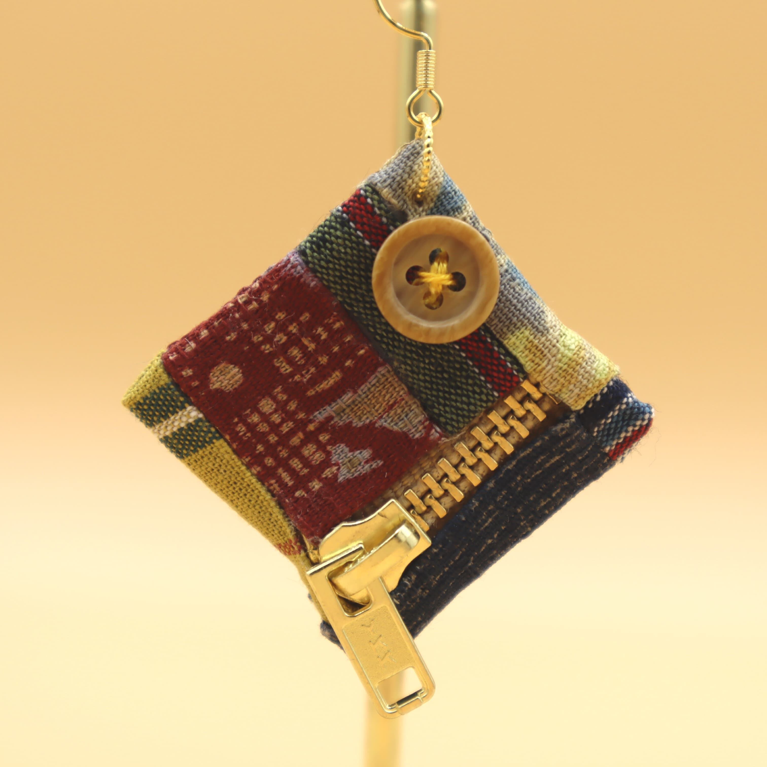 patchworkピアス（pattern.一）