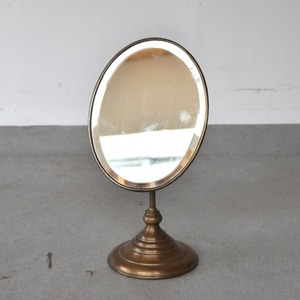 BRASS OVAL MIRROR