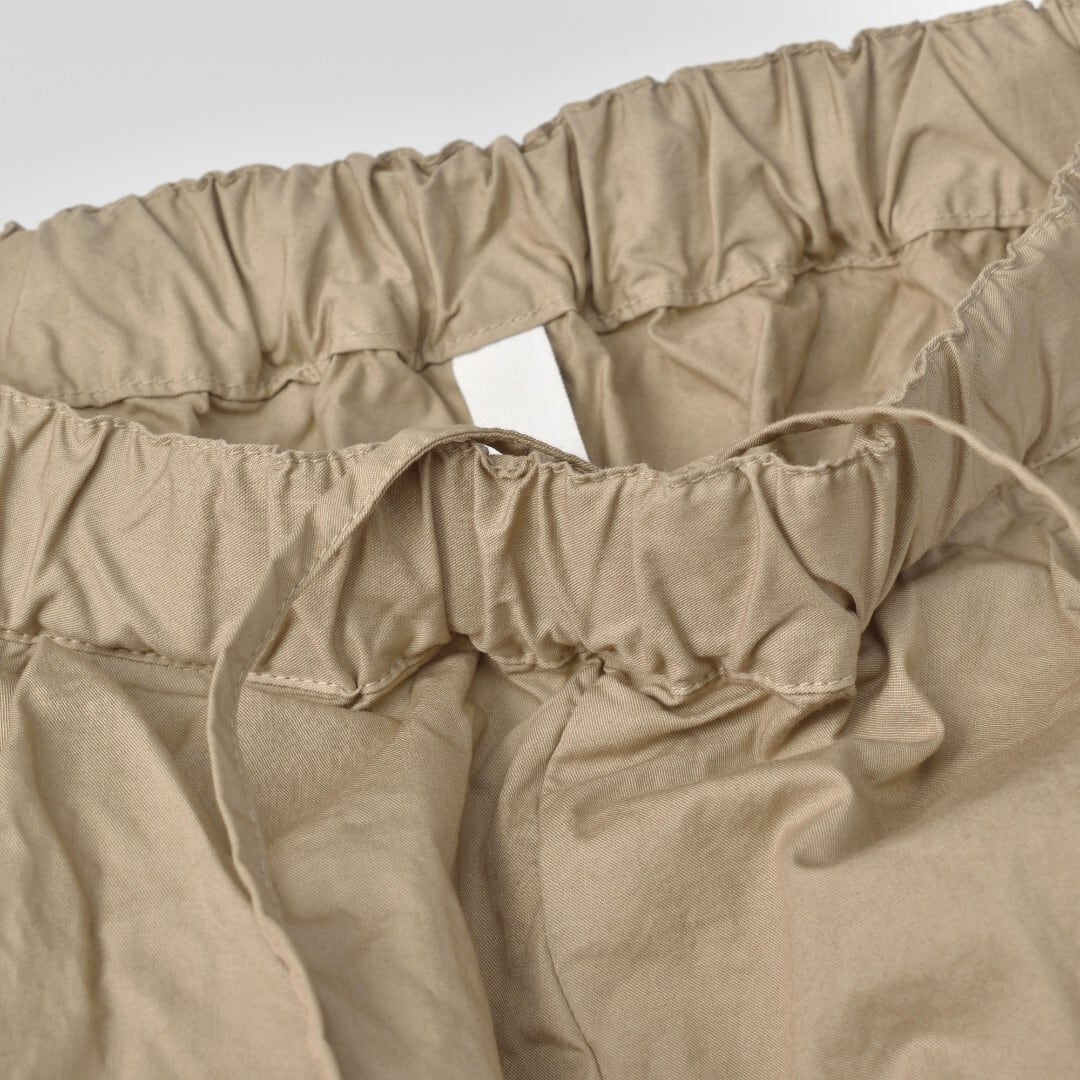 prit プリット ワンタックテーパードパンツ・ベージュ