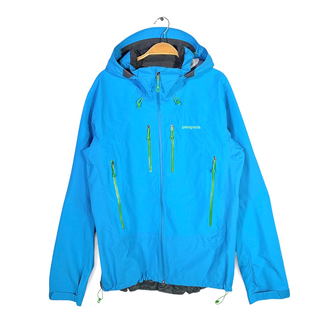 パタゴニア ゴアテックス トリオレット マウンテンパーカー フード ライトブルー PATAGONIA サイズM 古着 DD0471