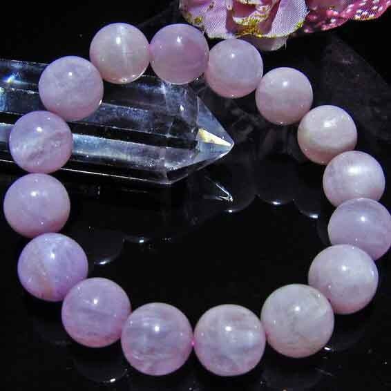 ミルキークンツァイト ブレスレット 13mm おまかせ便 211-377