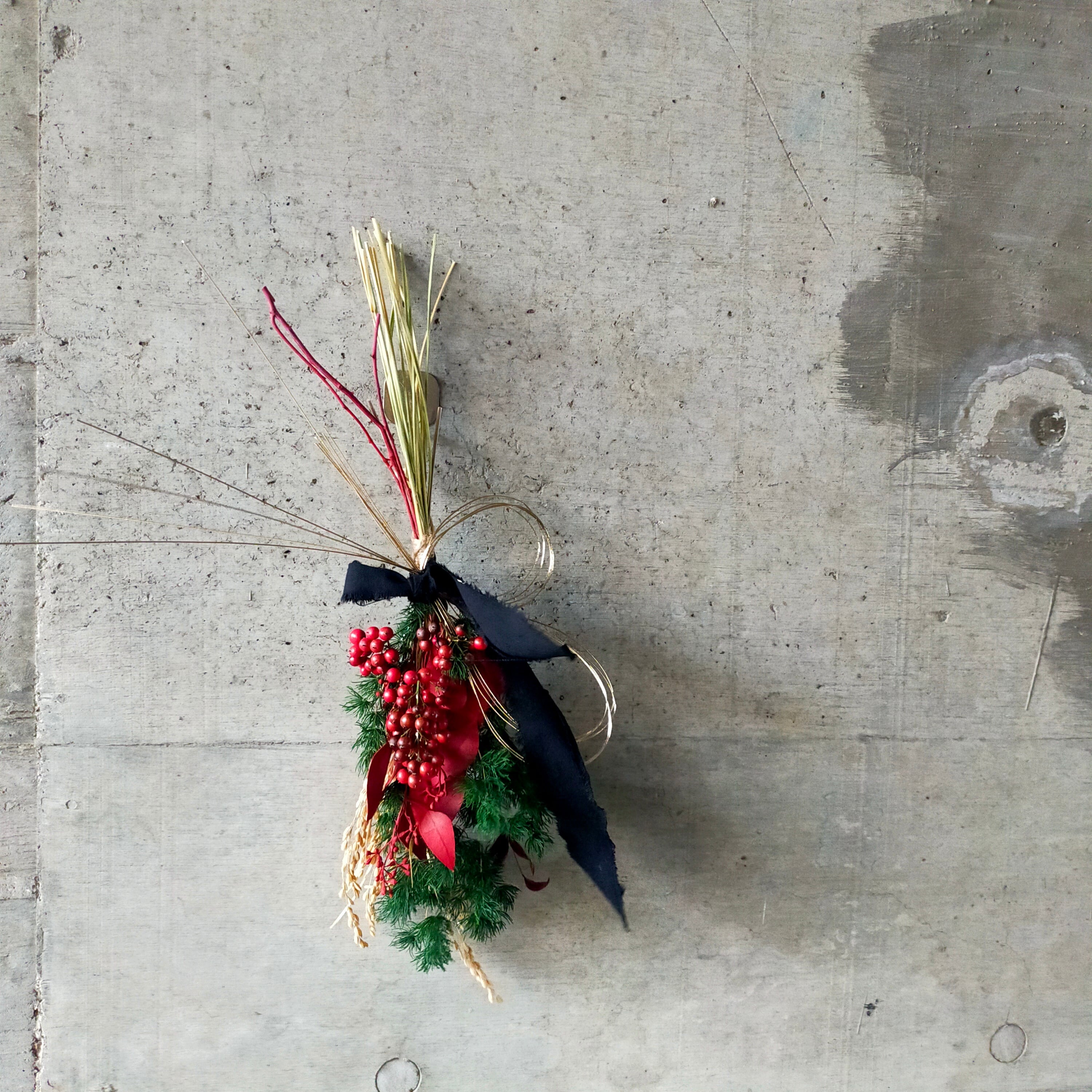 正月飾り【Dried Flowers new years decoration】