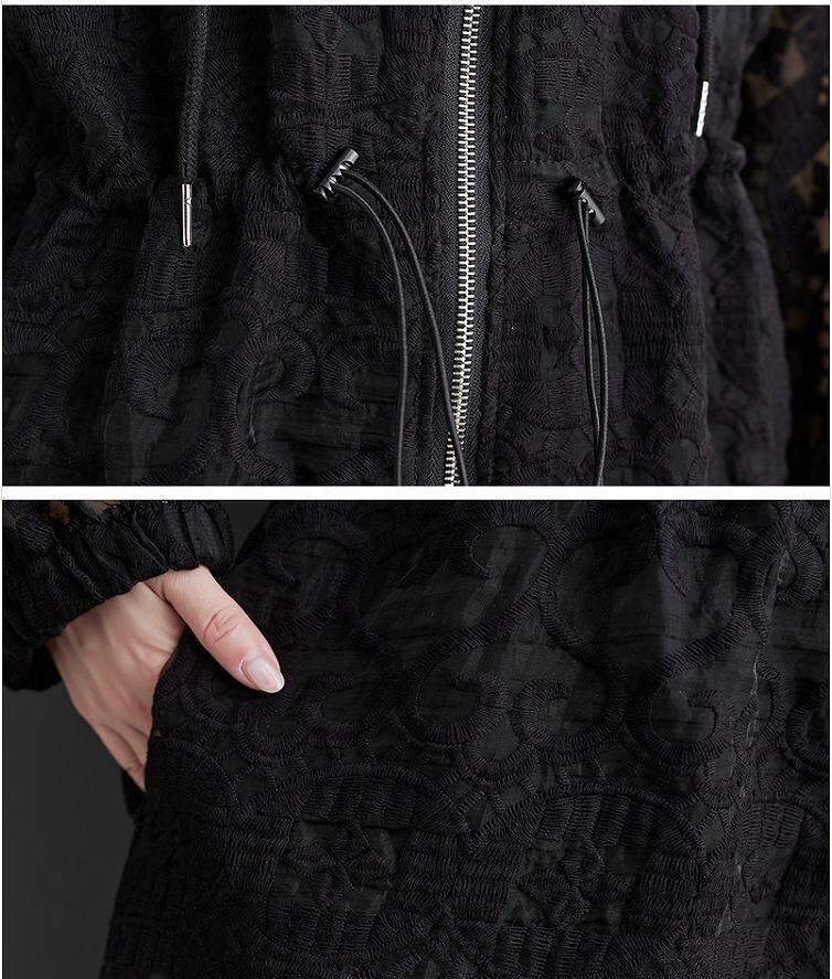 大きいサイズ レディース コート アウター レース 春 秋冬 新品