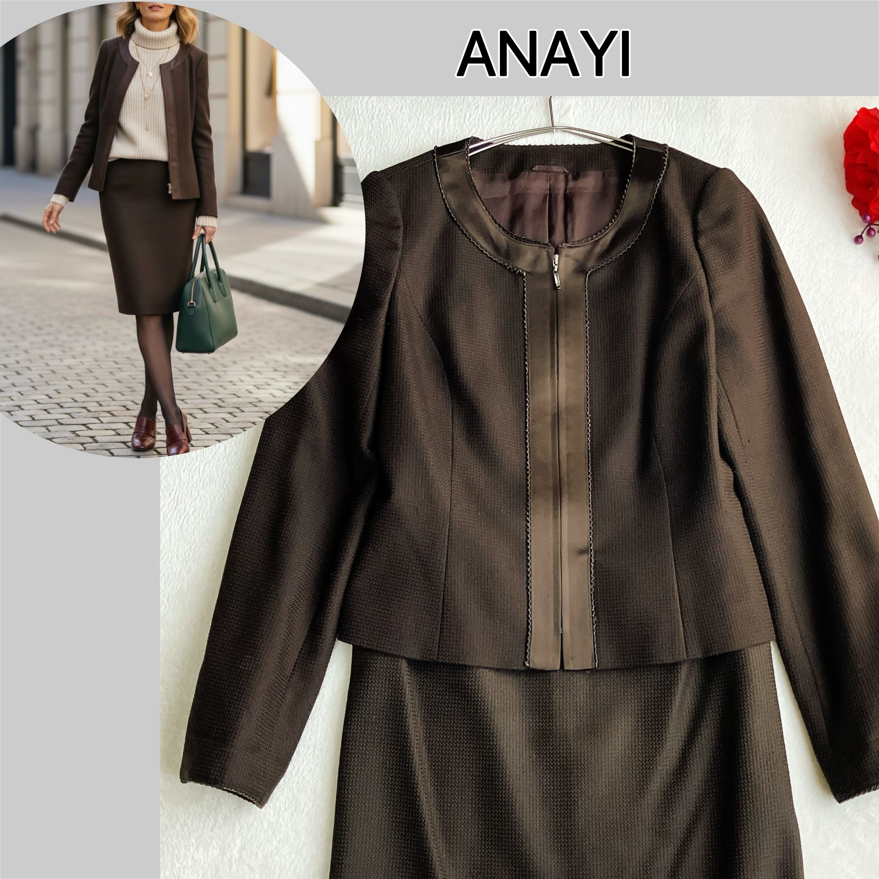 ANAYI アナイ スーツ ツイード素材 入学式、卒業式 送料込み ANAYI