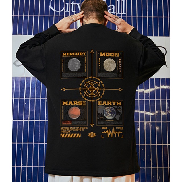 Back print design L/C Tee P029