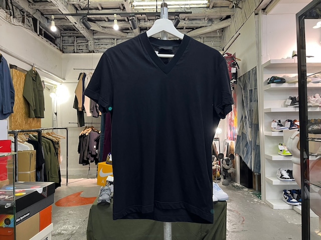 PRADA VNECK TEE BLACK XS 57688