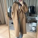 トレンチコート 大人っぽチェスターコート 冬アウター ツイードジャケットの秋と冬のシニアセンス女性ロングセクションキャメルツイードコートの小さな韓国の気質