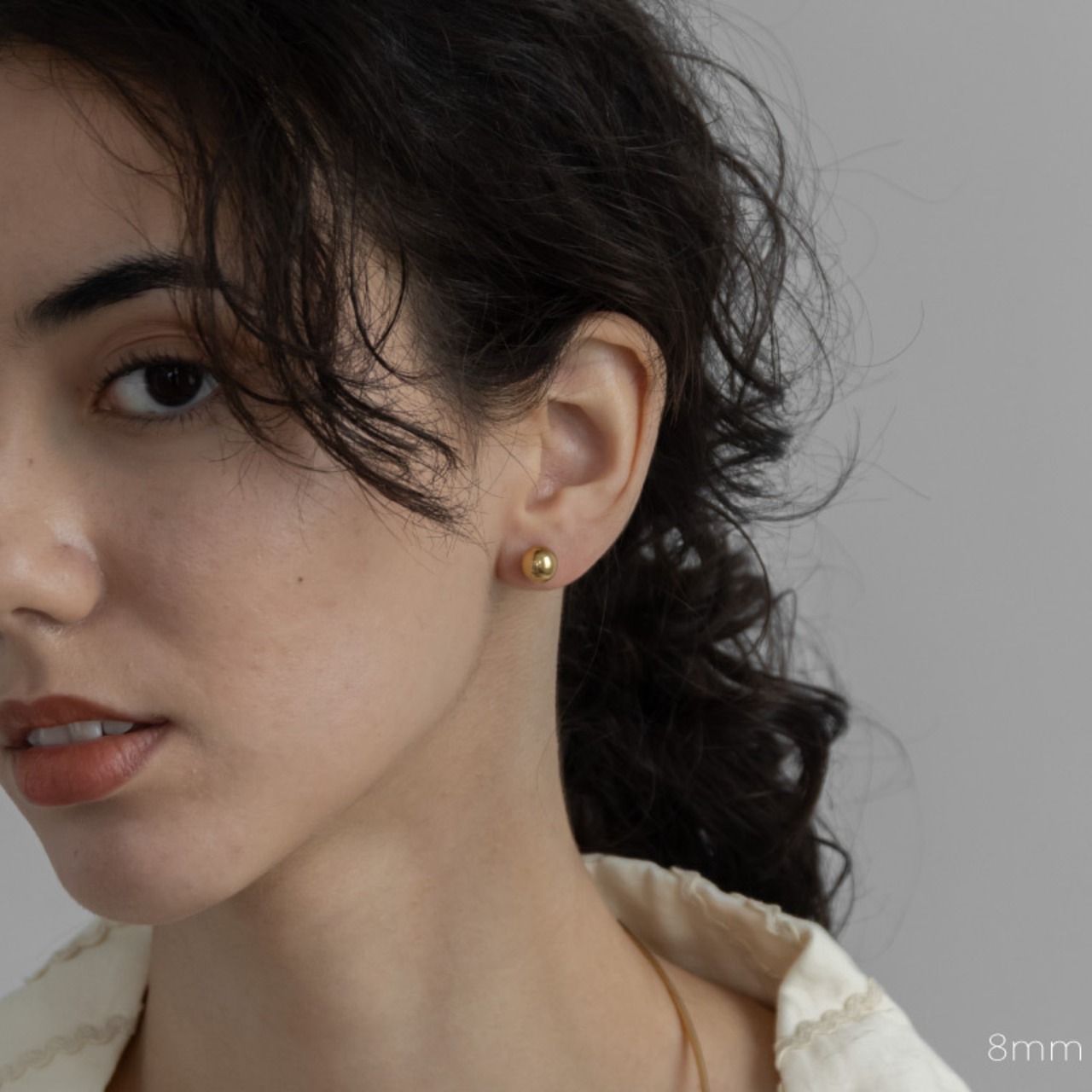 【ネコポス便】ピアス 選べるサイズ シンプルボールピアス 　20011948