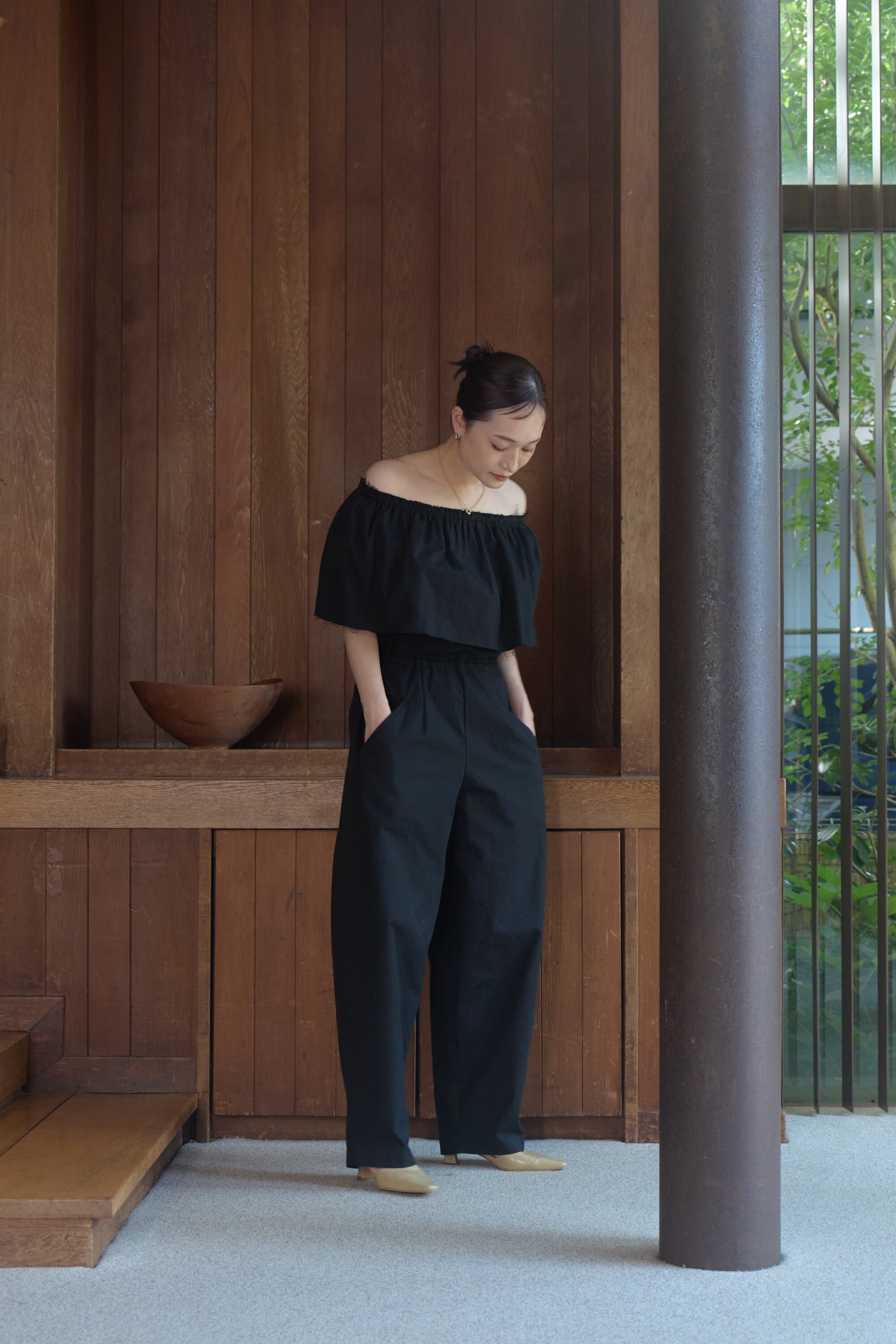 Hella OFFSHOULDER COTTON COMBINAISON オフショルダーコットン 