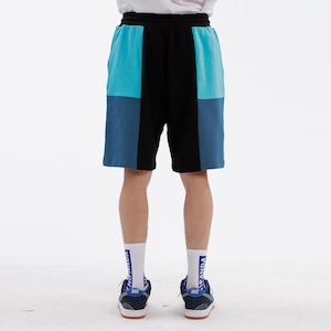 送料無料 【HIPANDA ハイパンダ】メンズ ショート スウェットパンツ MEN'S SHORT SWEAT PANTS / DARK BLUE・ORANGE