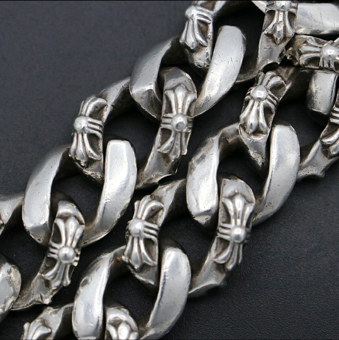 CHROME HEARTS クロムハーツ 13リンク IDブレスレット ダガー