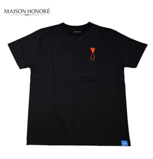 メゾンオノレ パリ Tシャツ 半袖 クルーネック Tシャツ メンズ Maison Honore Paris Tiphanie Black x Red