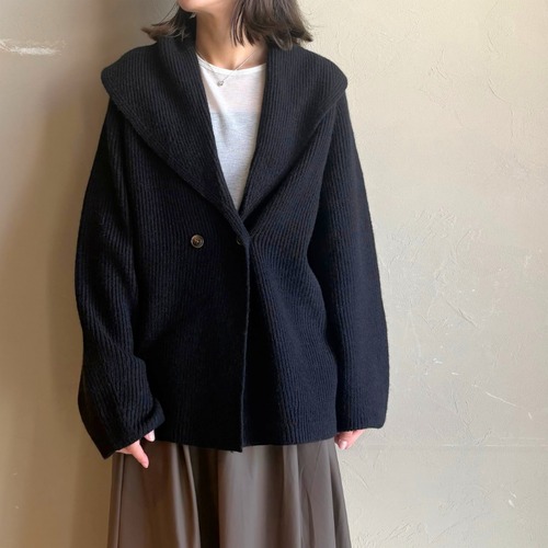 【 CLOCHE 】あぜ編みニットジャケット