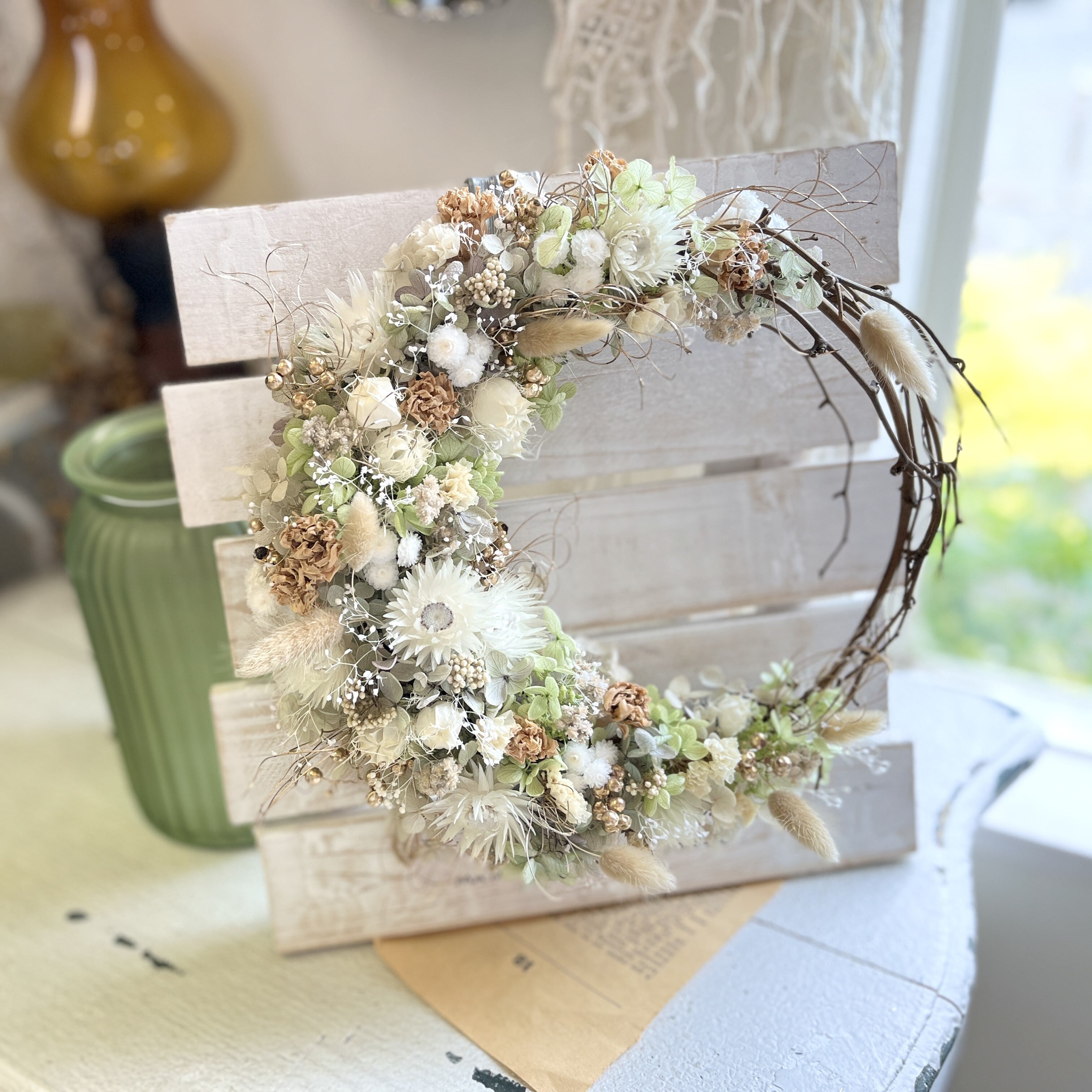 リーススタンド】ホワイト L | プリザーブドフラワー専門店 Fleur